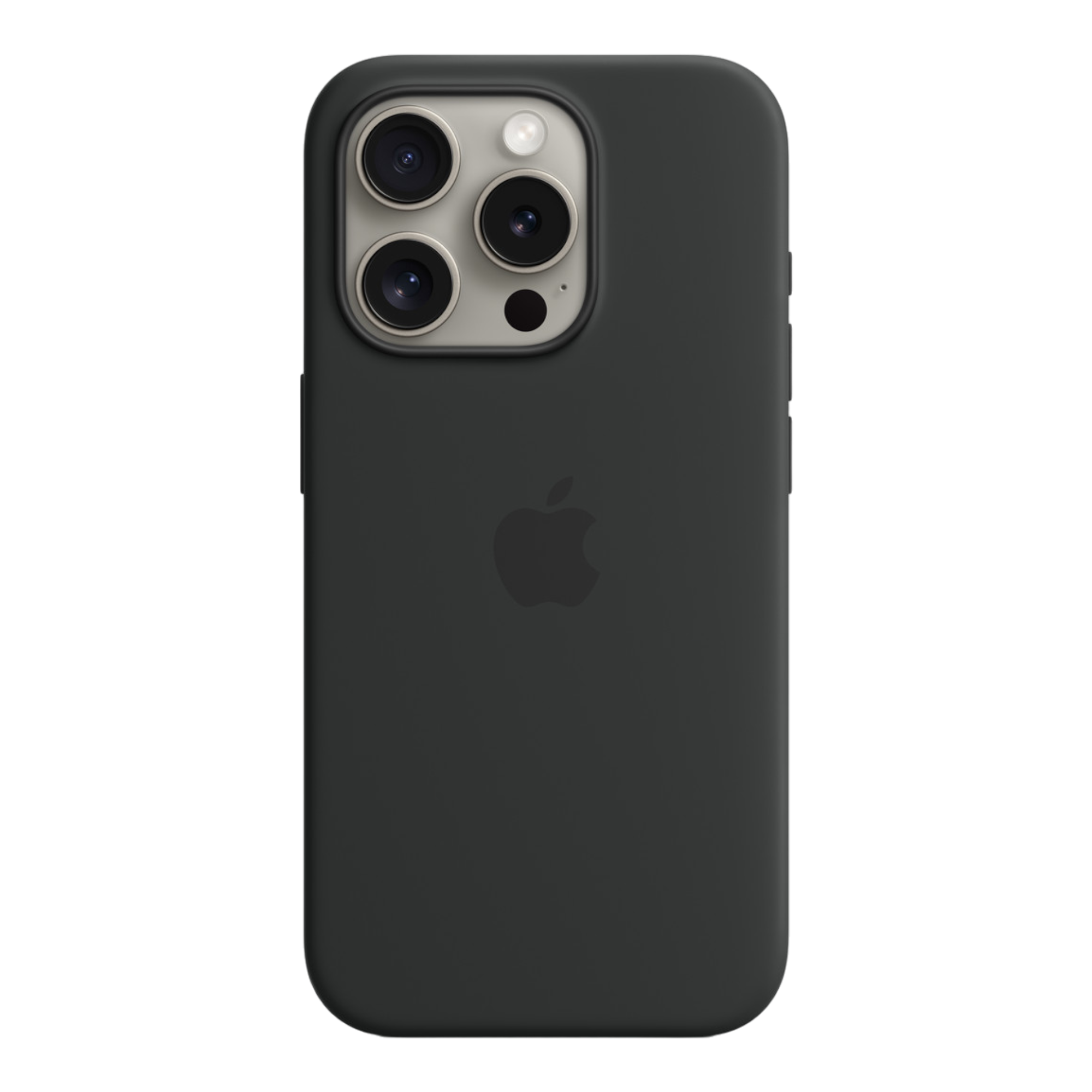 iPhone 15 Pro Silicone Case with MagSafe - Black - alAsil